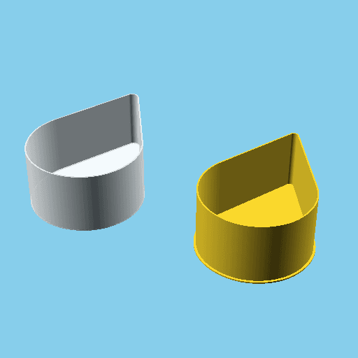 Drop, nestable box (v1) 3d model