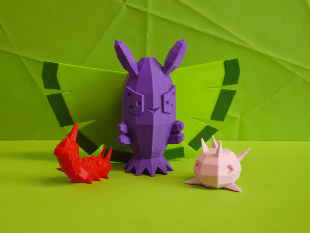 Dustox Low Poly Pokemon 3d model