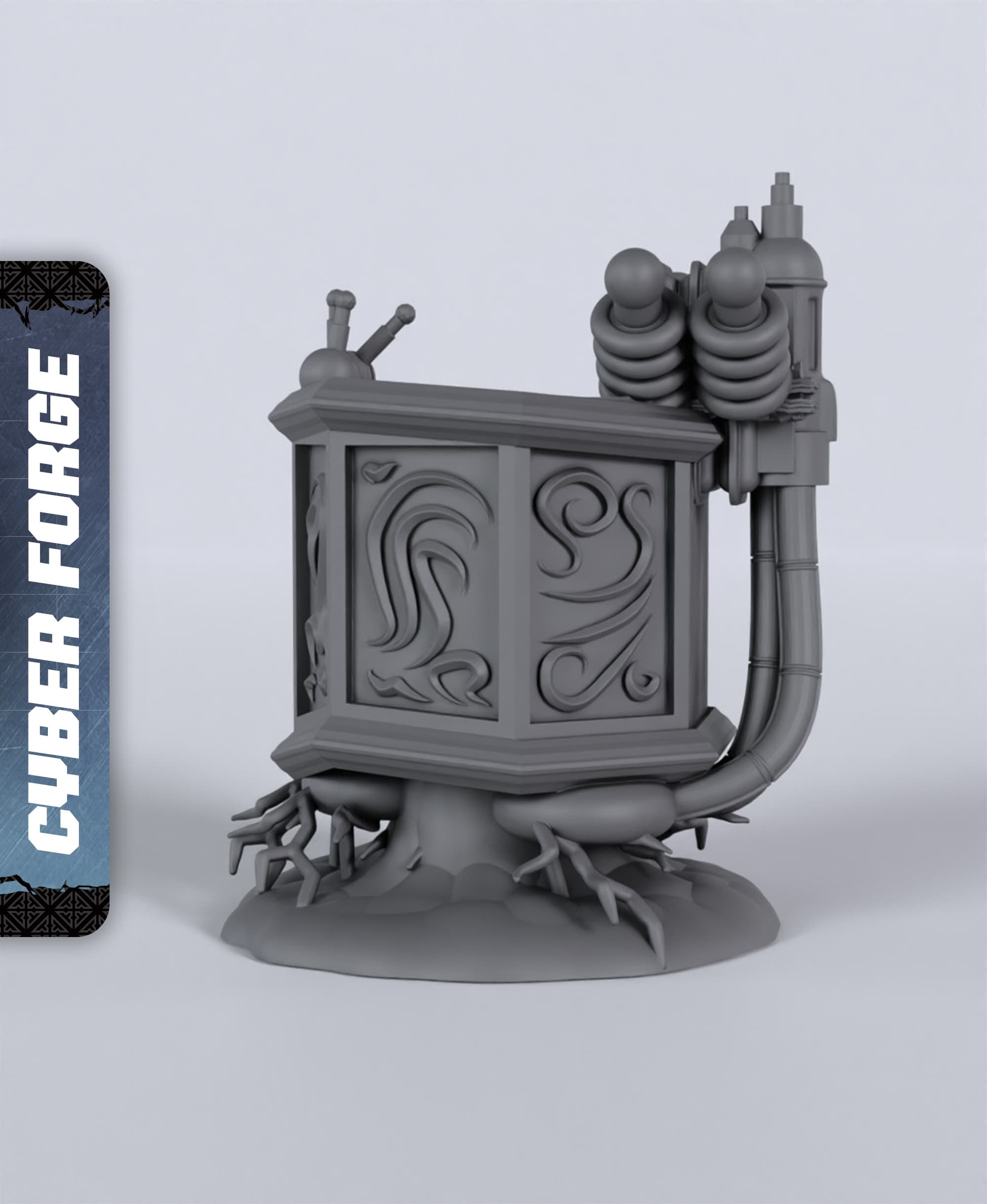 Coil Altar - With Free Cyberpunk - Sci-Fi Gift Ideas for RPG and Wargamers 3d model