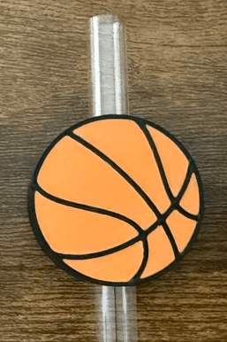 Basketball Straw Toppers 3d model