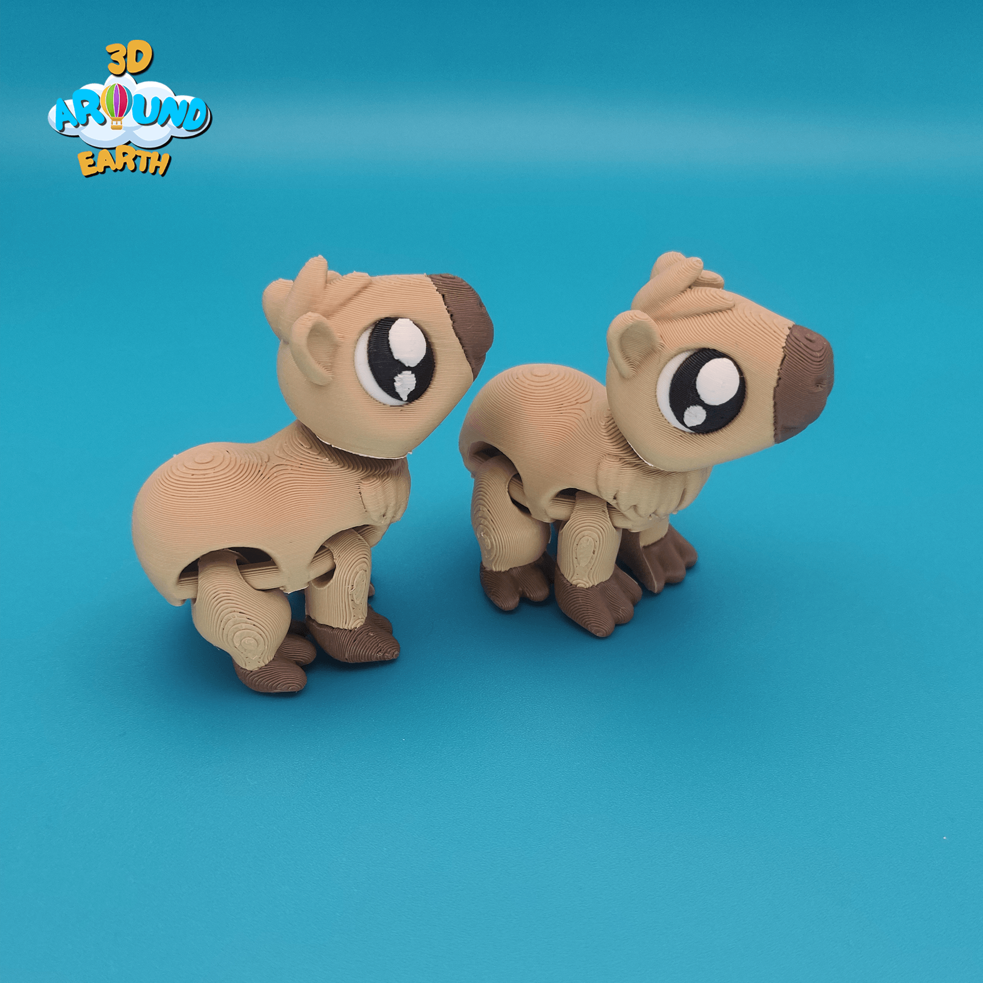 Cute Furry Capybara 3d model