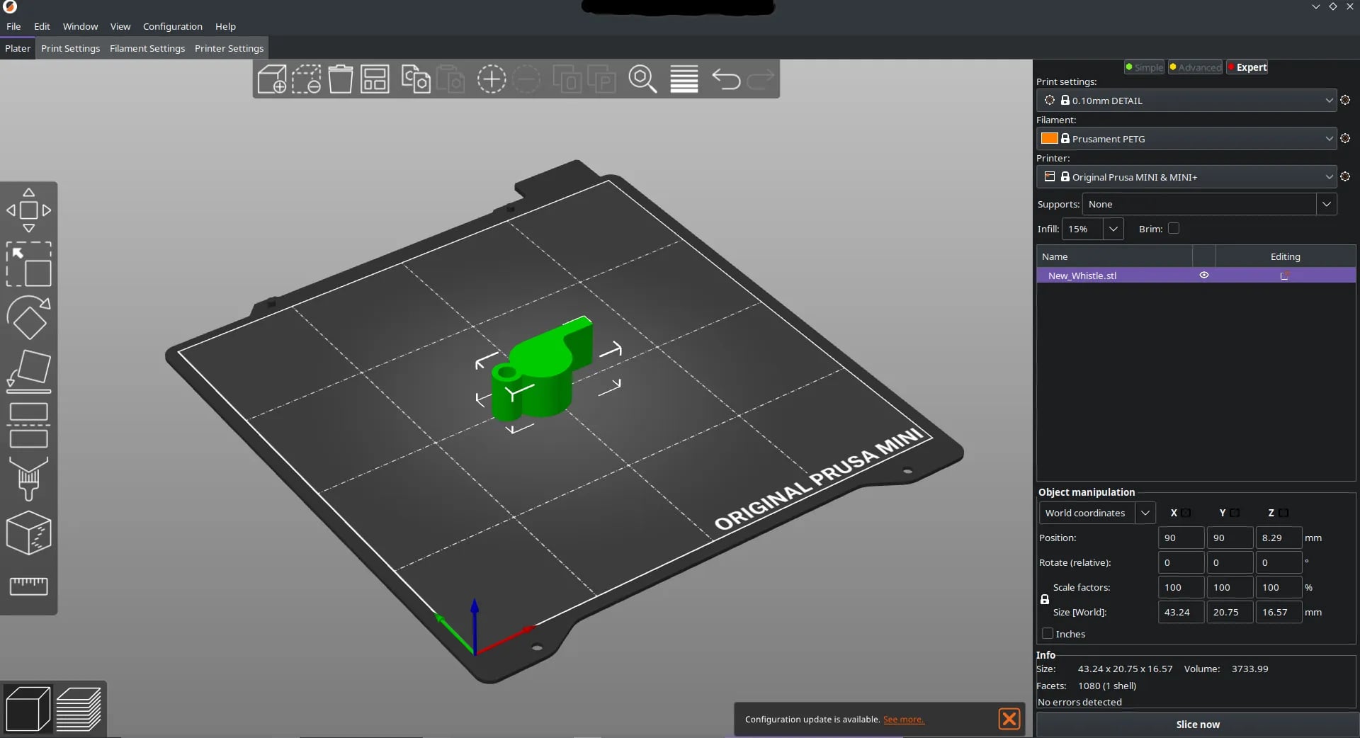 Whistle with Loop 3d model