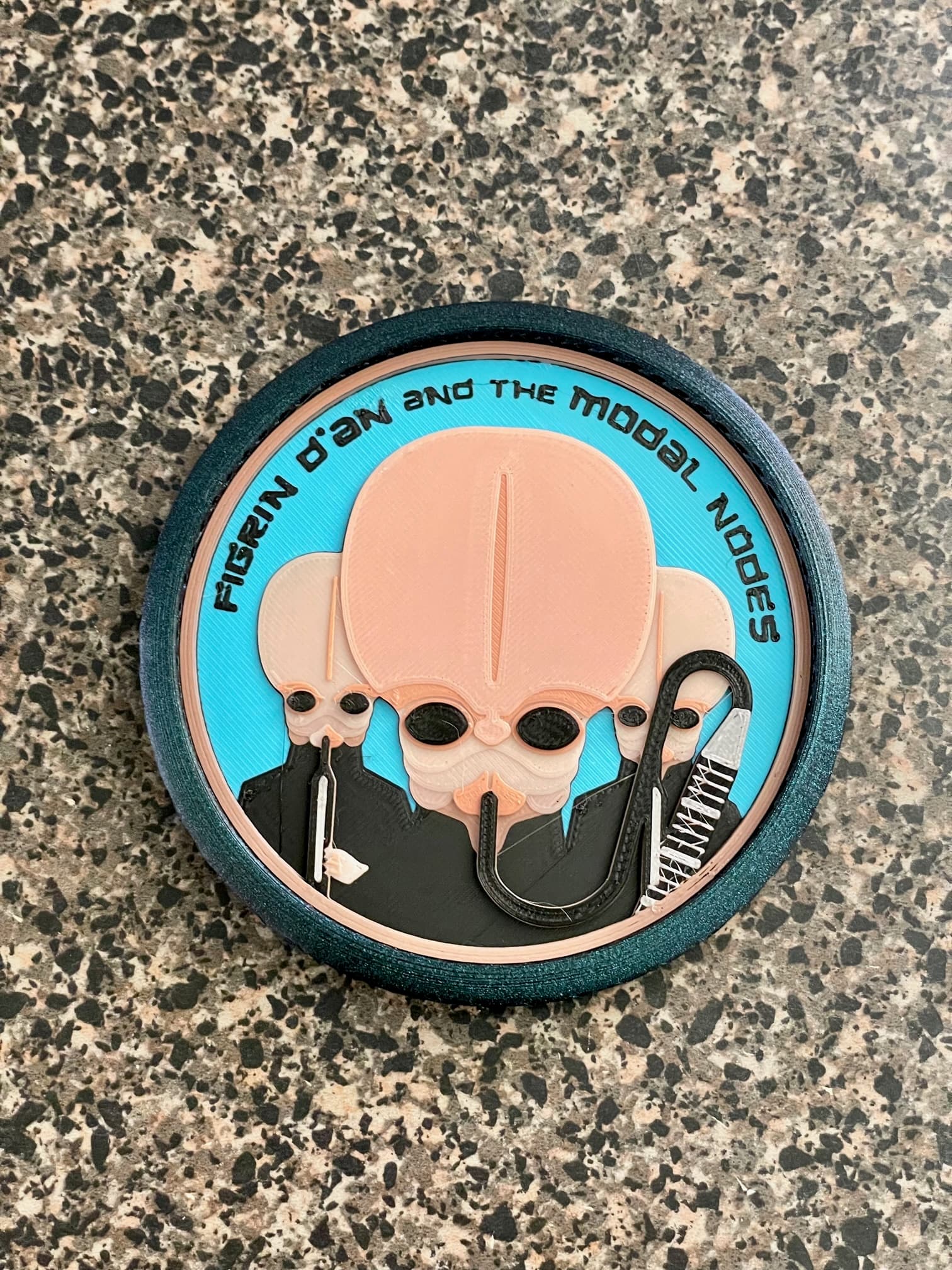 Cantina Coaster Modal Nodes 3d model