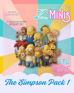 Z-MINIS THE SIMPSON PACK 1 3d model