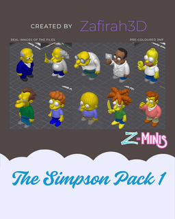 Z-MINIS THE SIMPSON PACK 1 3d model