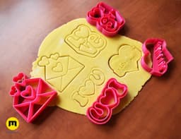 Valentine Cookie Cutter Set Vol. 3 3d model