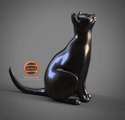 Statuette of the Cat 3d model