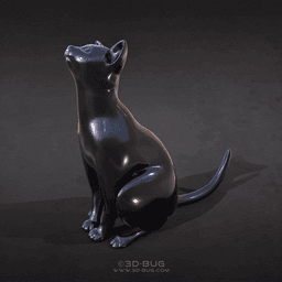 Statuette of the Cat 3d model