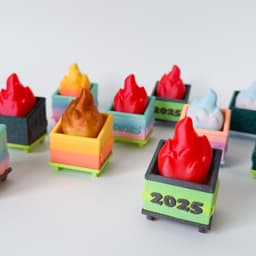 Dumpster Fire clicker 3d model