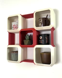 Dego - a modern cup shelf 3d model