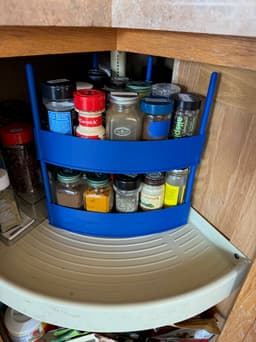 Corner Rotisserie Spice Rack 3d model