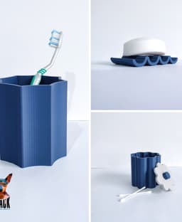 Elegant Bathroom Trio 3d model