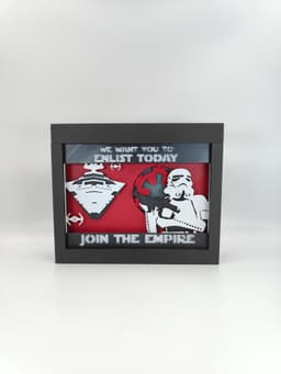 Star Wars - Join The Empire Shadow Box 3d model