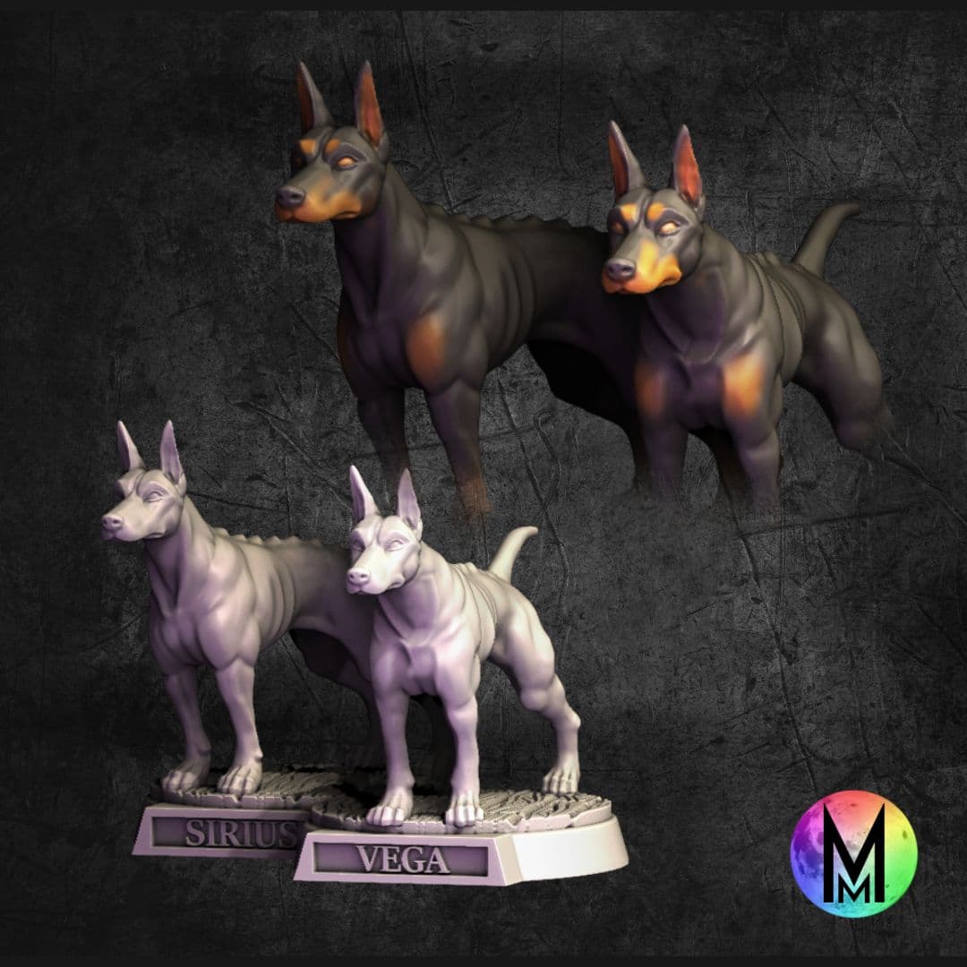 Blink Dogs - SIrus and Vega the Blink Dogs 3d model