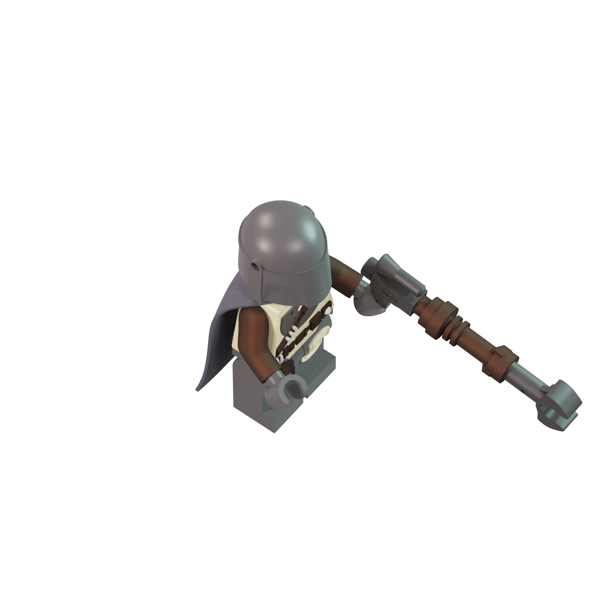 S1 Mando LEGO Figure 3d model