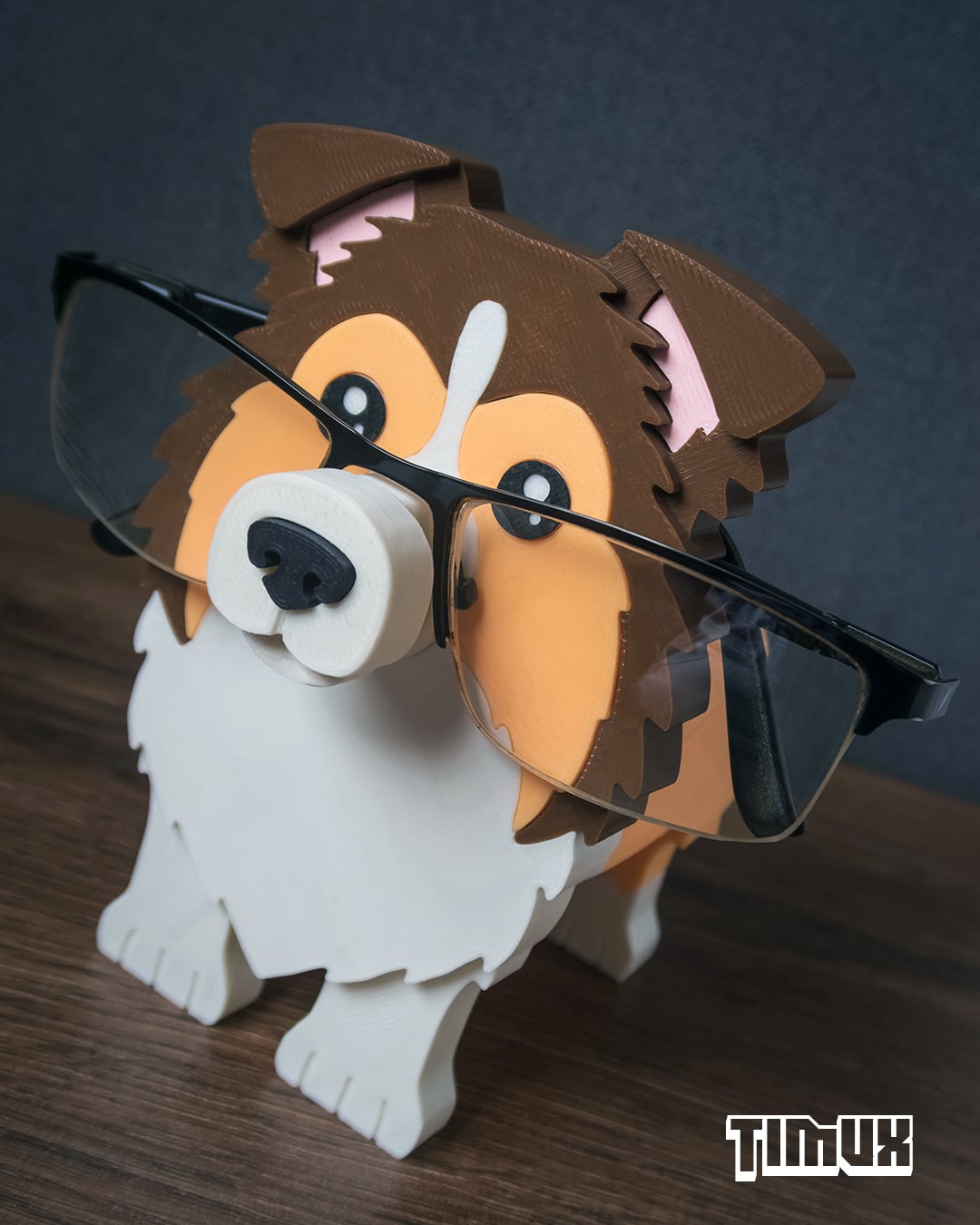 SHELTIE GLASSES HOLDER 3d model