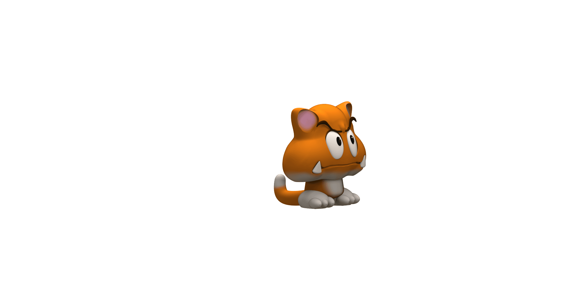 Kitty Cat Goomba 3d model