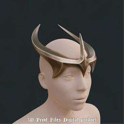 Fantasy Crown Headwear Cosplay 3d model