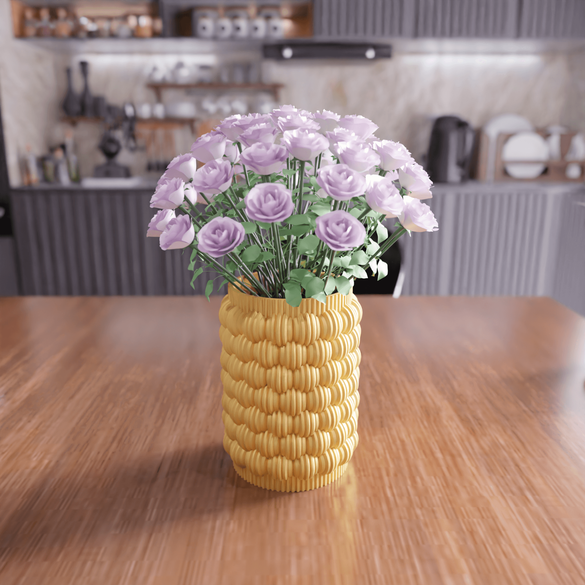 Parametric Bubble Textured Vase 3d model