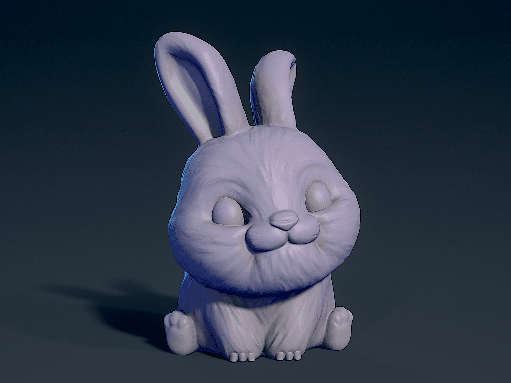 Cute rabbit.stl 3d model
