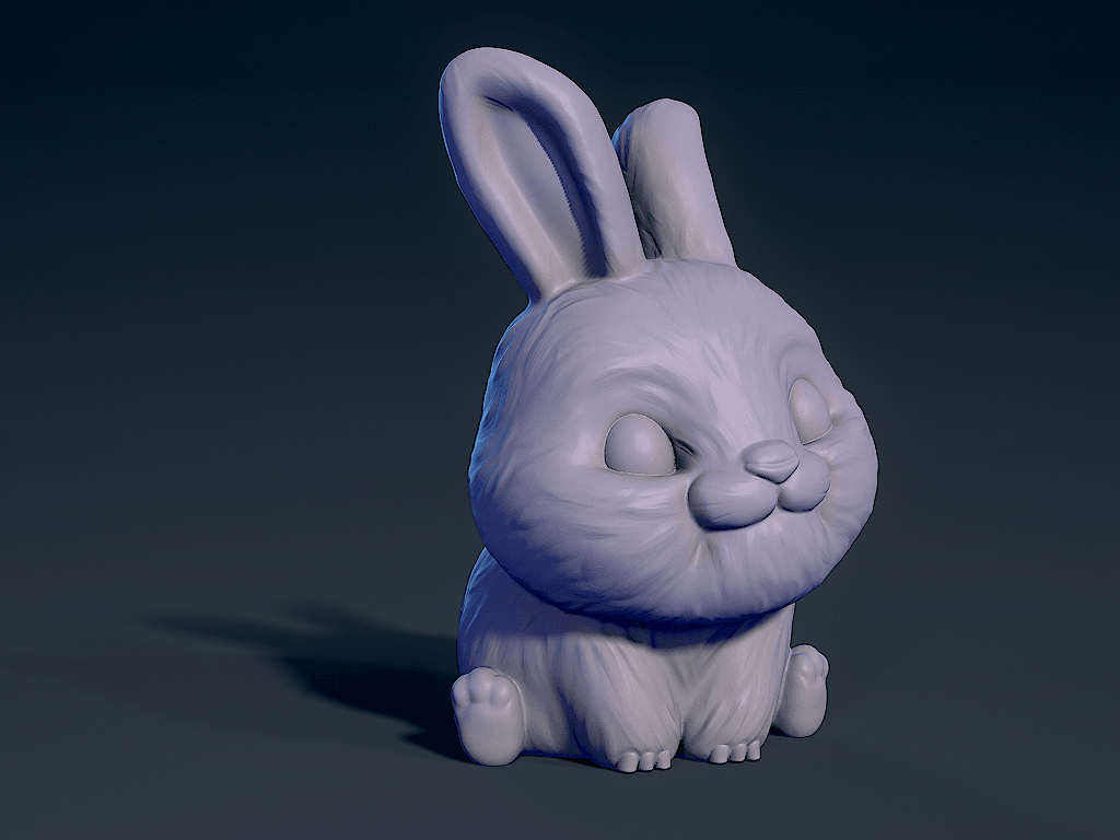 Cute rabbit.stl 3d model