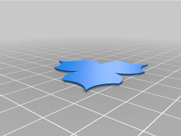 Scalloped Triangle Tessellation Tile 3d model