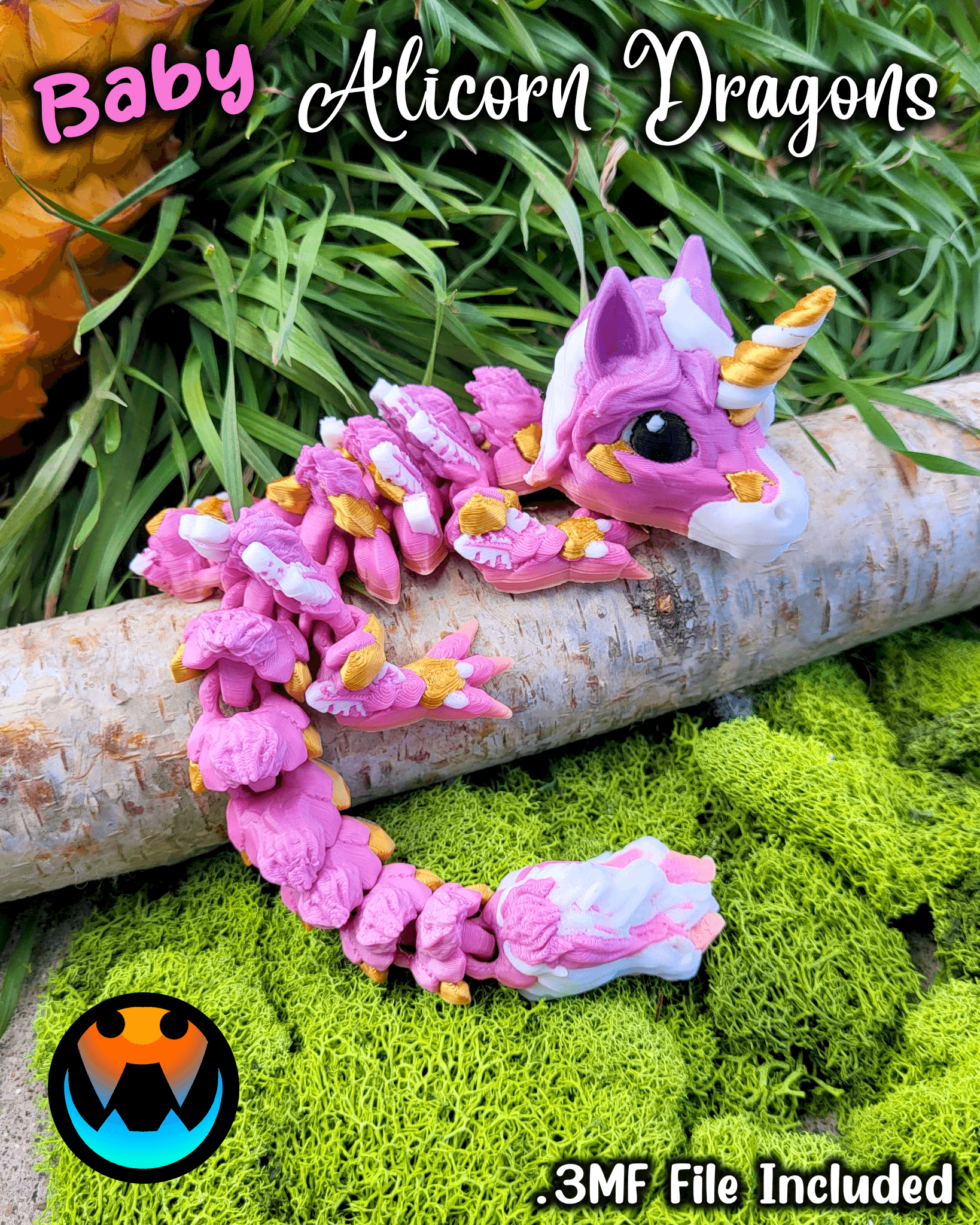 Baby Alicorn Dragon 3d model