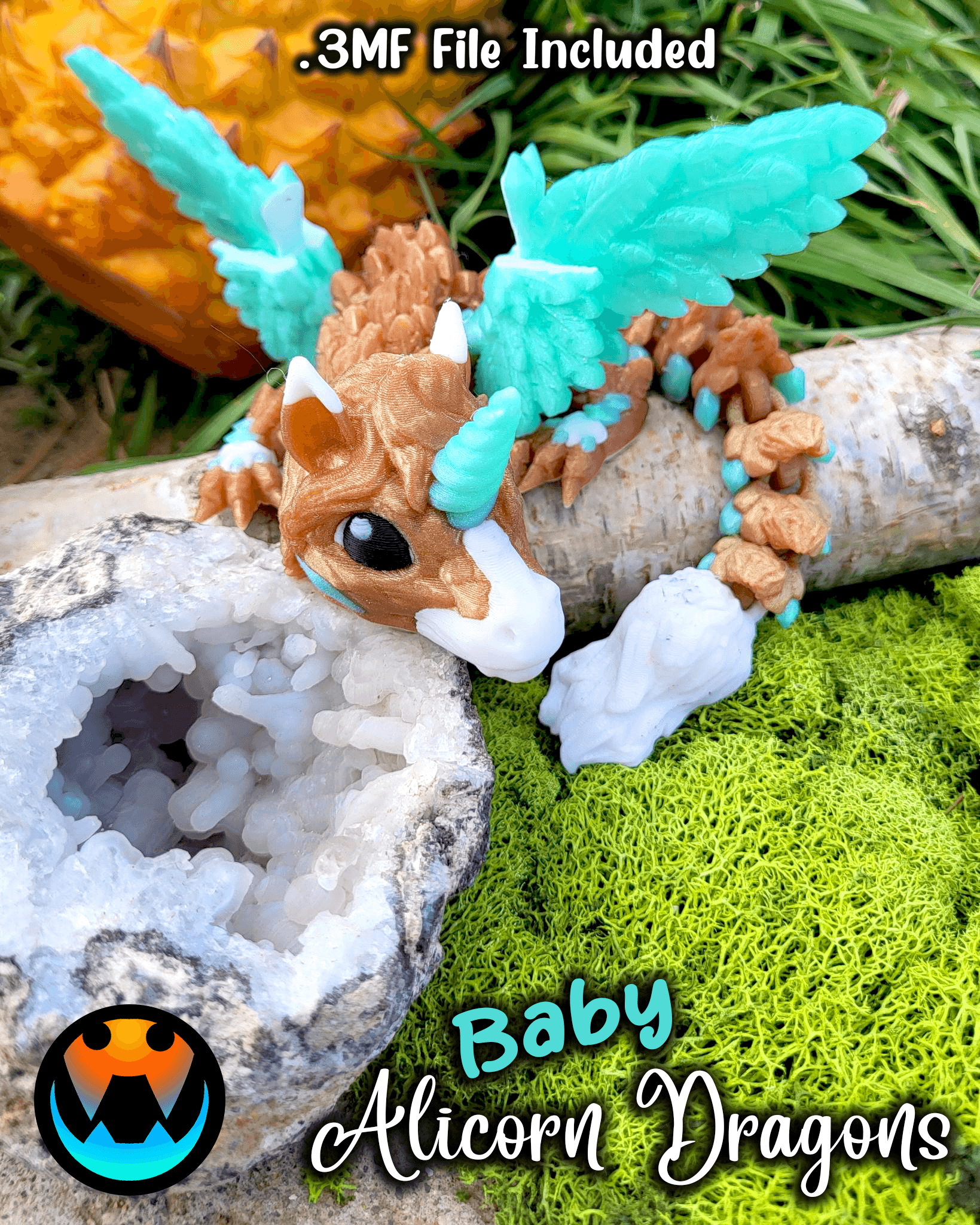 Baby Alicorn Dragon 3d model