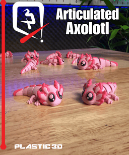 Articulated Axolotl 3d model