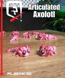 Articulated Axolotl 3d model