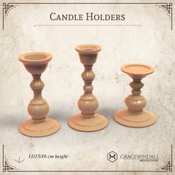 Candle Holders Set 3d model