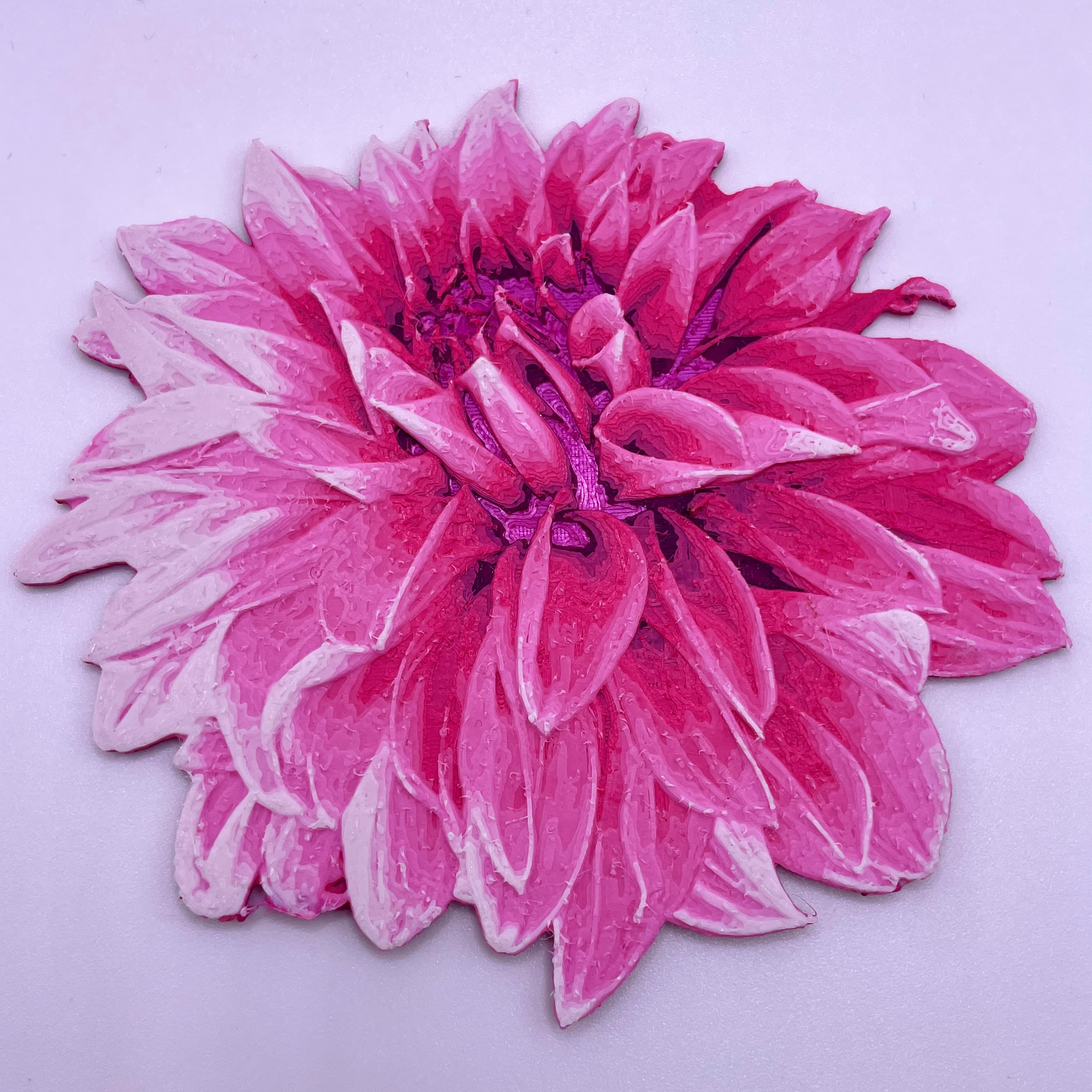 HueForge Dahlia 3d model