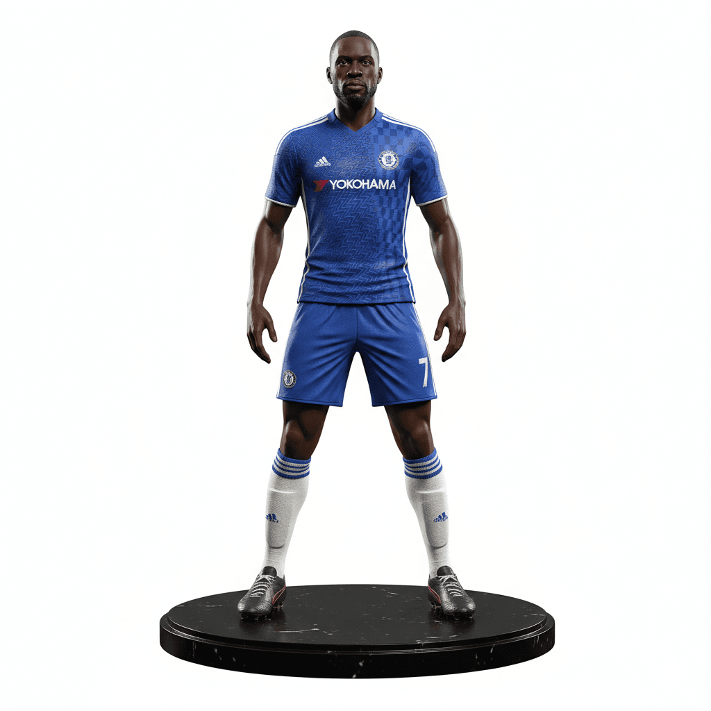 Football Player : Didier Drogba Football Soccer Striker 3d model