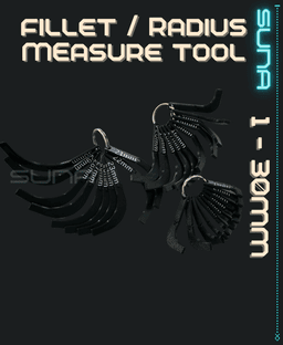 Fillet / Radius Measuring Set 3d model