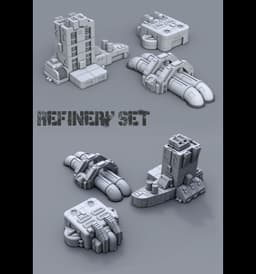 Refinery Large - Refinery Set 3d model