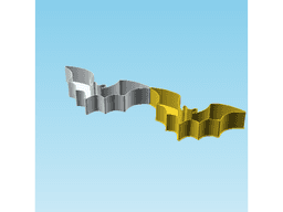 Bat 0044, nestable box (v2) 3d model