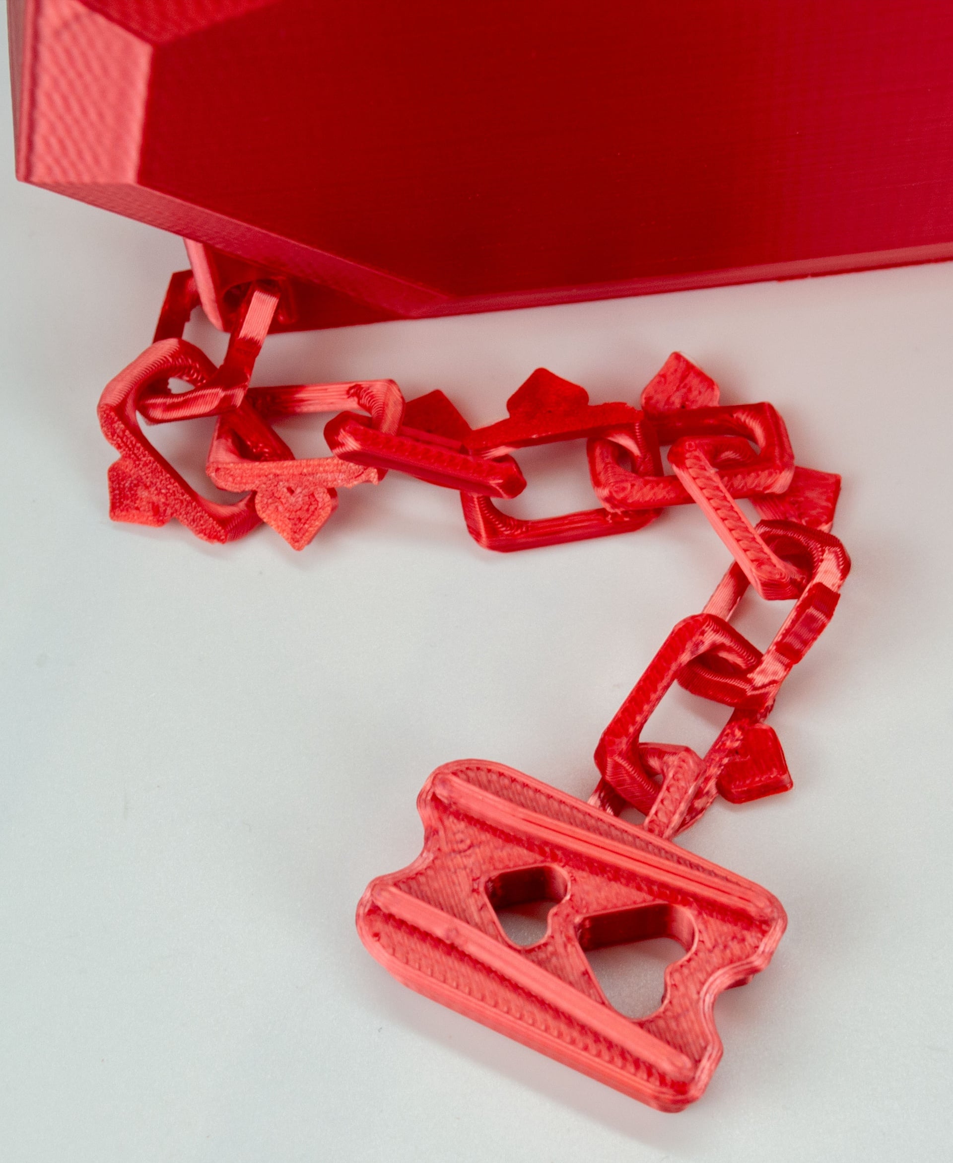 Heart Box With Working Zipper 3d model