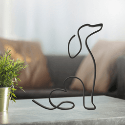 Dog Line Art, Modern, Minimalist 3d model