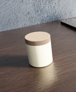 Knurled Travel Container - Water tight 3d model
