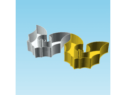 Bat 004A, nestable box (v2) 3d model