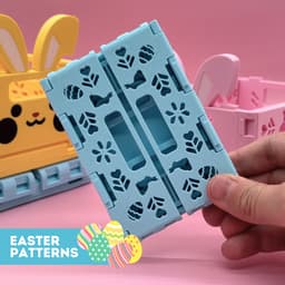 3D Printable Easter Foldable and Stackable Storage Crate Easter Edition 3d model