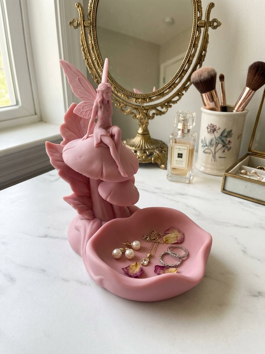 Fairy Mushroom Sculptural Catchall 3d model