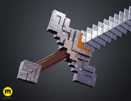 Minecraft_Sword_Smooth_Blade_Part_01_3Demon.stl 3d model