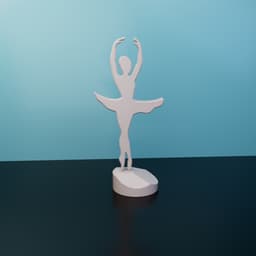BALLERINA DANCER, DECORATION 3d model