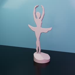 BALLERINA DANCER, DECORATION 3d model