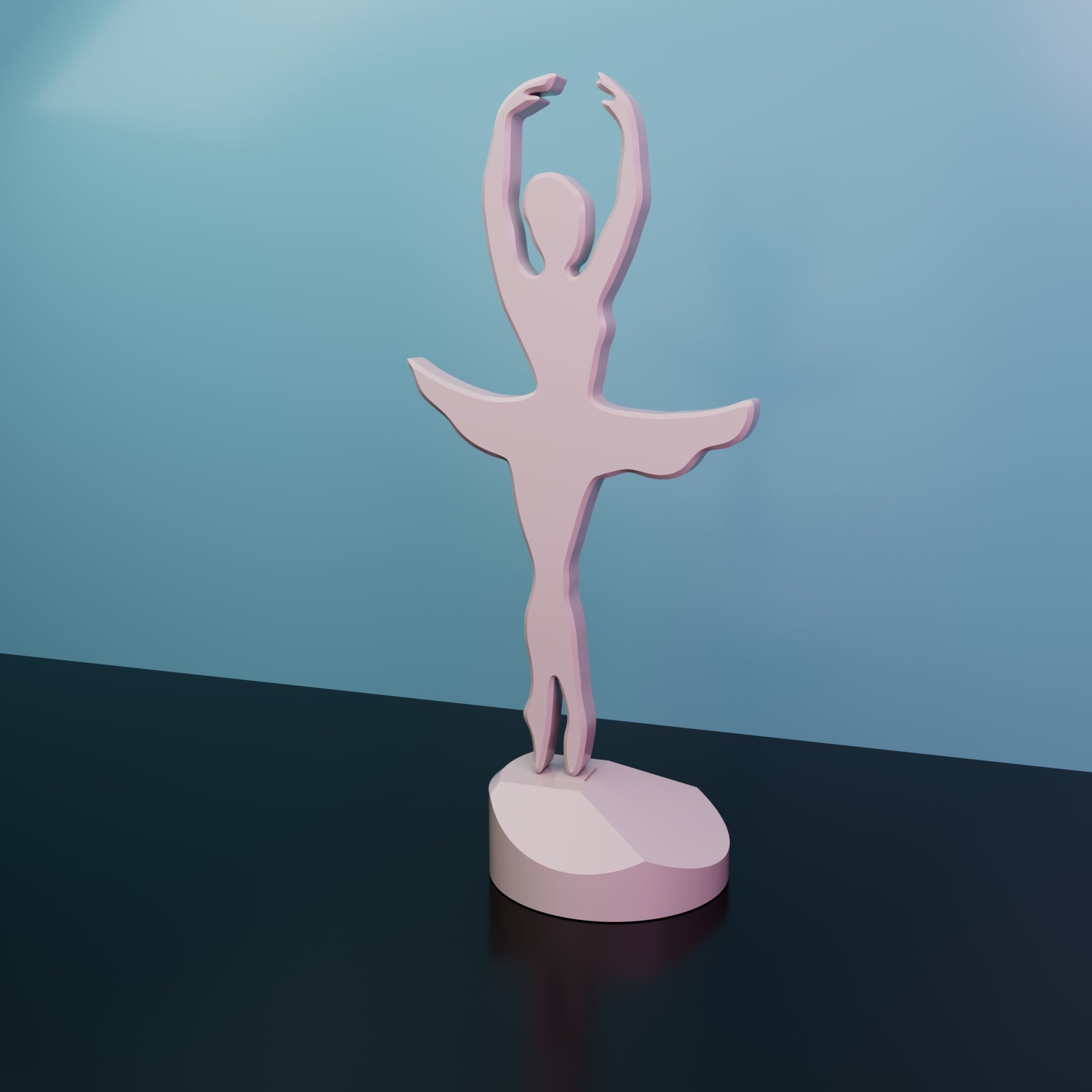 BALLERINA DANCER, DECORATION 3d model
