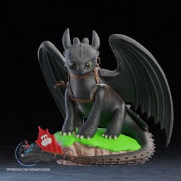 Life Size Toothless 3D Printer STL File 3d model