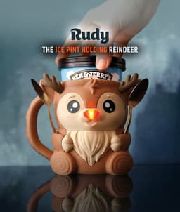 Rudy , the Icepint Holding Reindeer 3d model