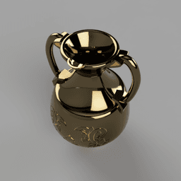 Rococo Watering Jug 3d model