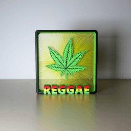Reggae String Art 3d model